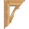 Ekena Millwork Balboa Traditional Rough Sawn Bracket w/ Offset Brace, Western Red Cedar, 8"W x 22"D x 30"H BKT0806X22X30BOA01RWR - alternate 3